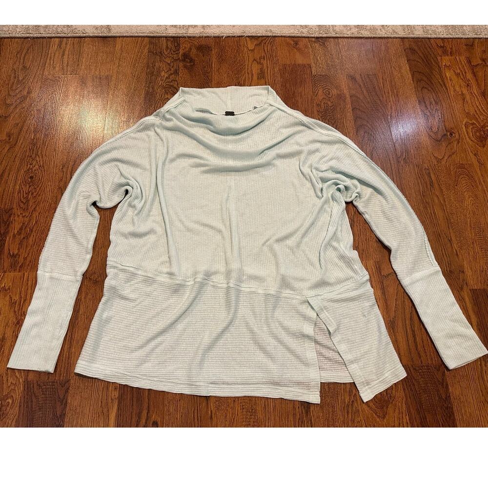 We The Free Lightweight Oversized Cowl Neck Tunic Top Women’s Medium Pale Blue